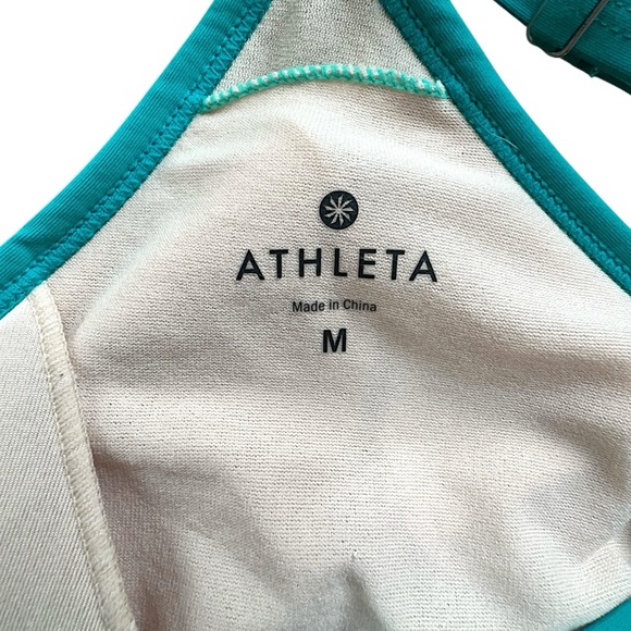 ATHLETA | NWOT SHOREBREAK RACERBACK ATHLETIC SWIM DRESS BOMBAY PAISLEY - Picture 9 of 11